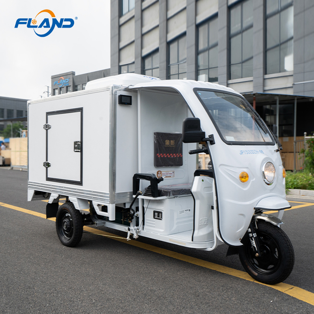 Fland 1500*1050*1050mm Battery Electric Vehicle Tricycle Cold Storage