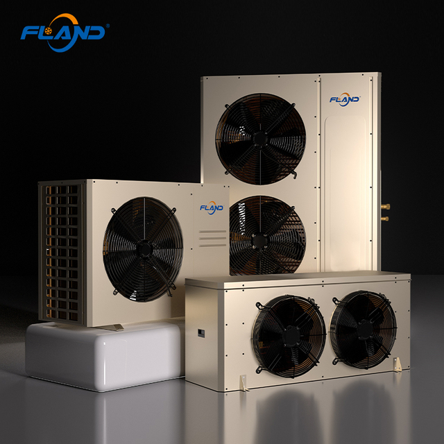 Fland 1.5HP~30HP High-Efficiency Condensing Unit and Air-cooler for Cold Storage Industrial with Electric Meter Module