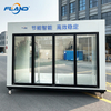 Fland 15 Minutes Rapid Cooling Mobile Glass Door Cold Storage Room 