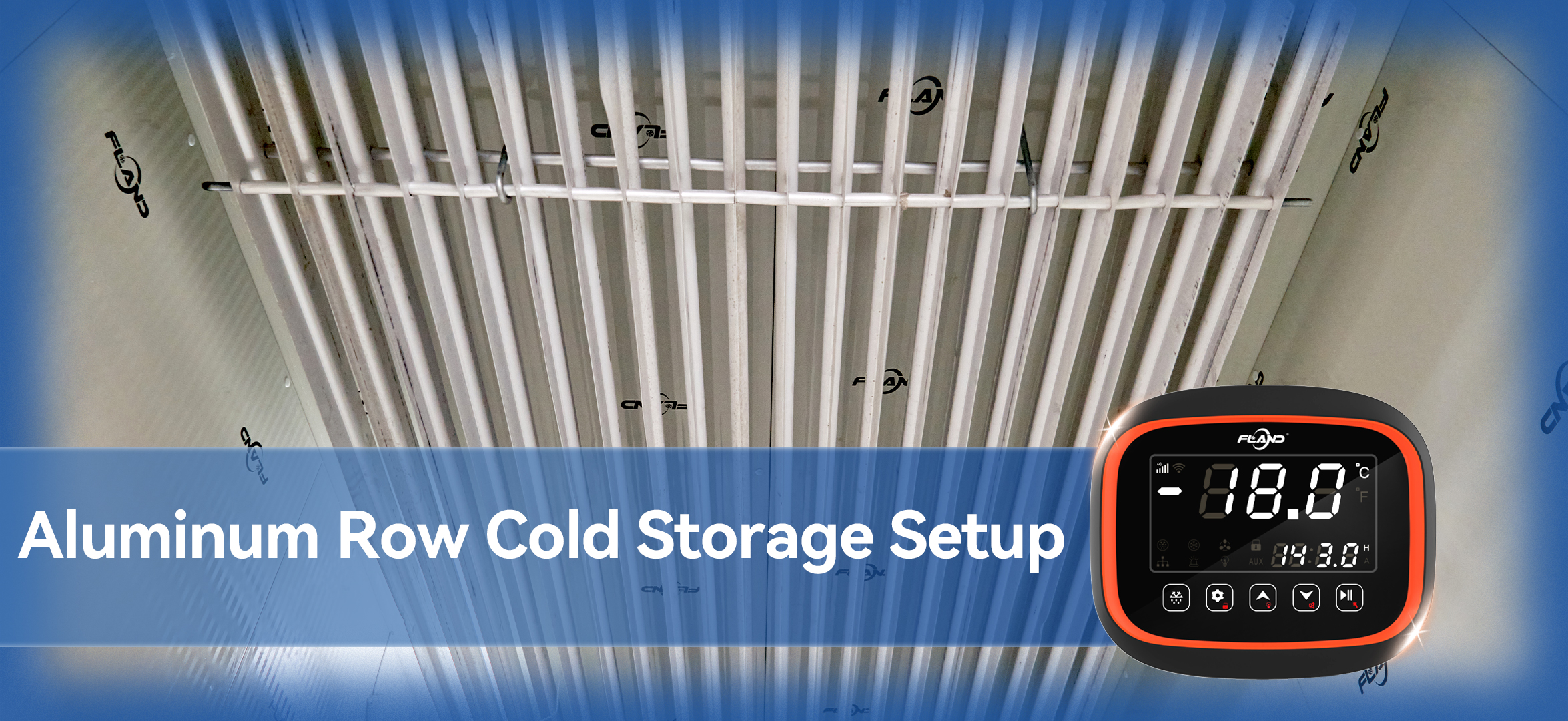 Aluminum Row Cold Storage Setup